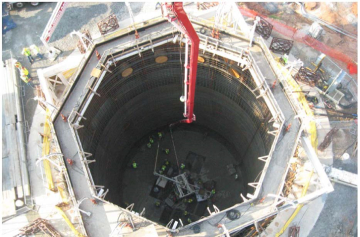 A view of a hole from above